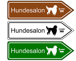 Image showing Sign dog parlor