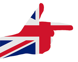 Image showing British finger signal