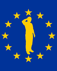 Image showing European salute