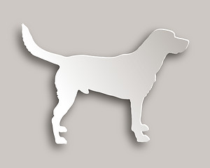 Image showing Labrador paper style