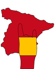 Image showing Spanish finger signal
