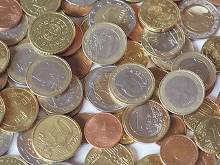 Image showing Euro coins