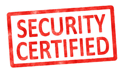 Image showing stamp security certified