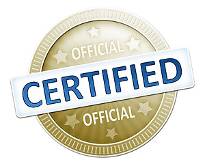 Image showing official certified