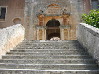 Image showing Stair to Cretan monastry