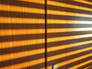 Image showing Sunlight through shutter
