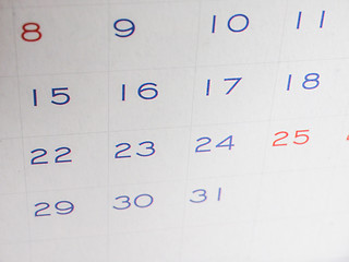 Image showing Calendar page