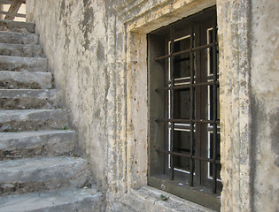 Image showing Stair and window, Cretean monastry