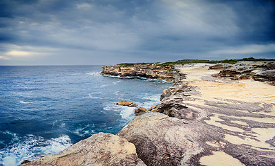 Image showing The sea caves at Cape Solander