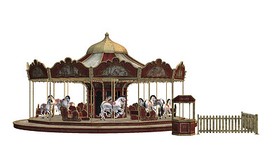 Image showing Vintage Carousel