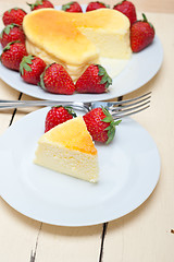 Image showing heart cheesecake