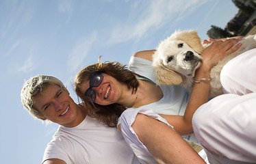 Image showing young couple on the beach