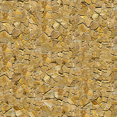 Image showing Decorative Sandstone Wall.  Seamless Texture.