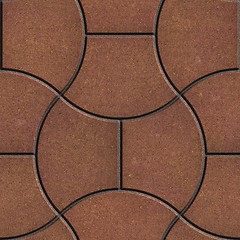 Image showing Brown Brick Pavers. Seamless Texture.