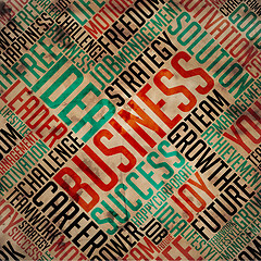 Image showing Business - Grunge Word Collage.