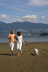 Image showing young couple on the beach