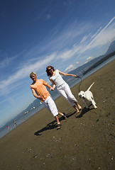 Image showing young couple on the beach