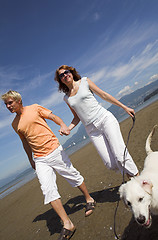 Image showing young couple on the beach