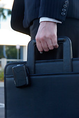 Image showing woman carrying briefcase