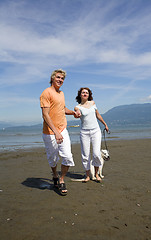 Image showing young couple on the beach