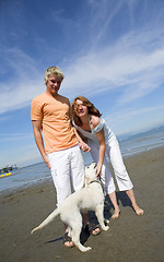 Image showing young couple on the beach