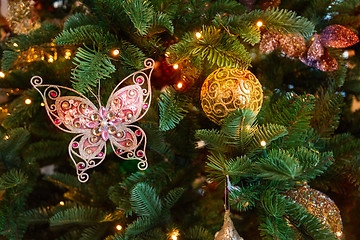 Image showing Christmas tree closeup