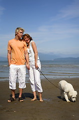 Image showing young couple on the beach