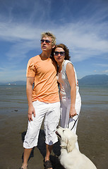 Image showing young couple on the beach