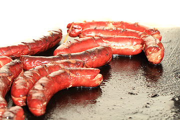 Image showing czech sausages from grill 