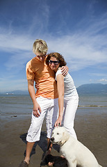 Image showing young couple on the beach