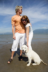 Image showing young couple on the beach