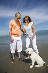 Image showing young couple on the beach