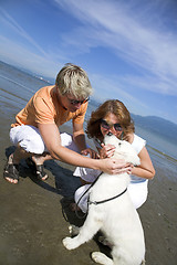 Image showing young couple on the beach