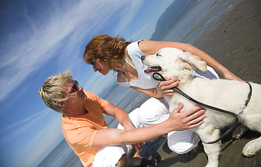 Image showing young couple on the beach