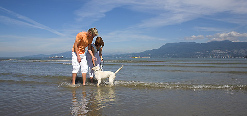 Image showing young couple on the beach