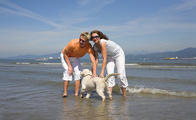 Image showing young couple on the beach