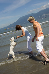 Image showing young couple on the beach