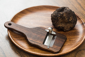 Image showing delicacy mushroom black truffle 