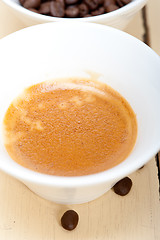 Image showing espresso cofee and beans