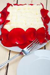 Image showing whipped cream mango cake