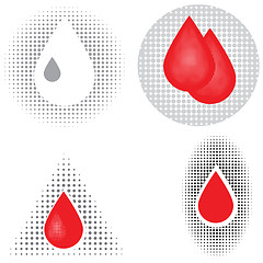 Image showing blood icons