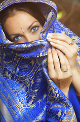 Image showing Woman in sari