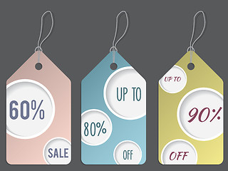 Image showing Dotted discount labelset