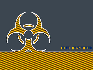 Image showing Bio hazard warning background
