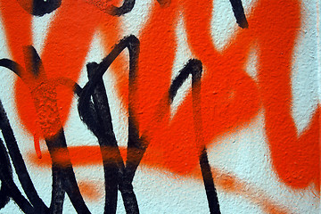 Image showing Abstract airbrush graffiti