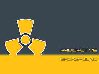 Image showing Simple radioactive warning background design