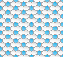 Image showing Seamless hexagon pattern background
