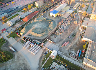 Image showing Aerial view on JSC Tyumennerud plant. Russia