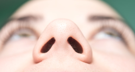 Image showing woman nose