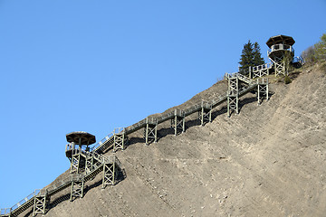 Image showing Sightseeing on a mountain slope